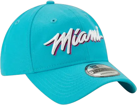  New Era Miami Heat Nba Authentics City Series 9twenty Adjustable Cap Baseball Cap Png Miami Heat Logo Png