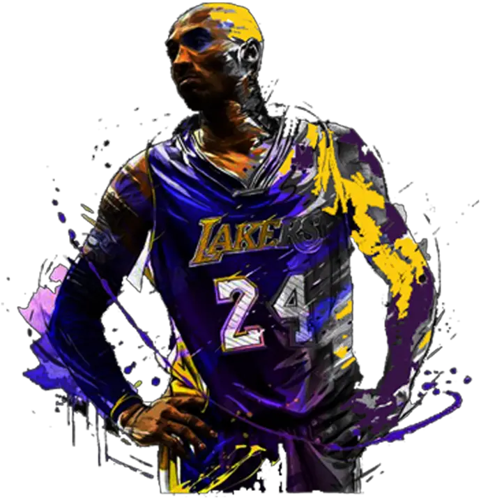  Download Kobe Bryant Drawing Paint Hd Kobe Bryant Drawing Png Kobe Bryant Png