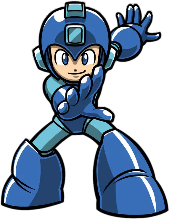  Mega Man Holding Out Hand Transparent Mega Man Cartoon Png Mega Man Transparent