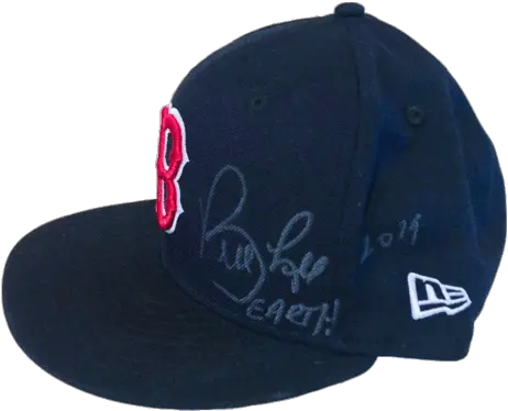  Bill Lee Signed Boston Red Sox Baseball Cap New Era Png Boston Red Sox Logo Png