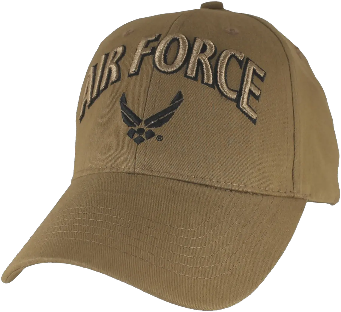  6637 Air Force Cap Wings Logo Cotton Coyote Baseball Cap Png Wings Logo