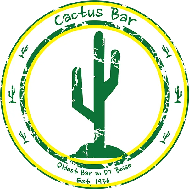  Cactus Bar Downtown Boise Id Circle Png Cactus Logo