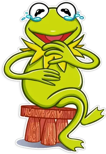  Kermit The Frog Telegram Sticker Echate A Reir Con La Rana Png Kermit The Frog Png