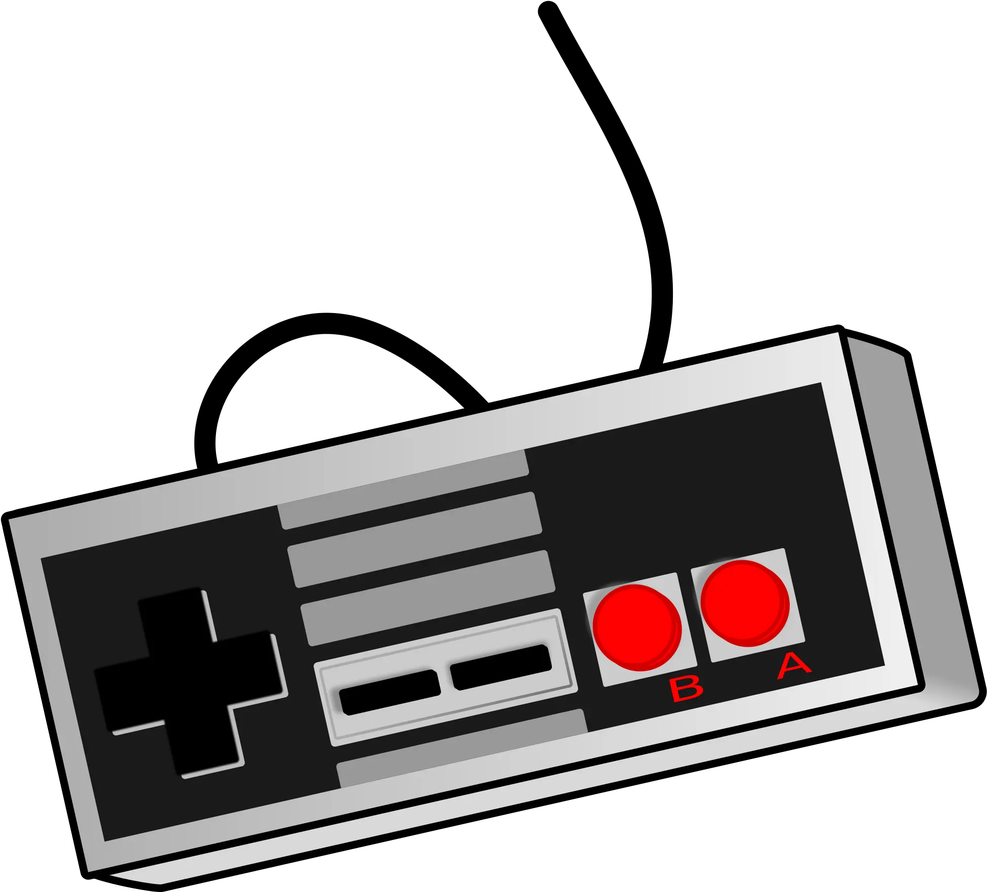  Retro Gamepad Video Game Controller Clip Art Png Retro Png