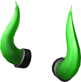  Horns Of Destructias Roblox Green Horns Png Horns Transparent