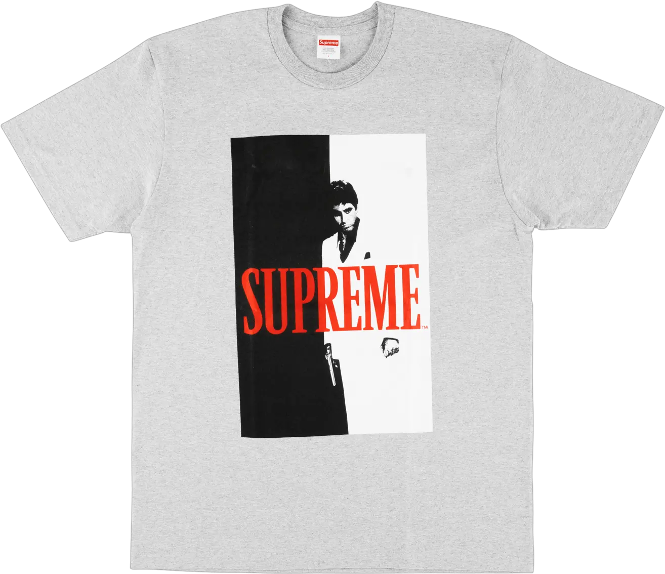  Supreme Scarface Split Tee Short Sleeve Png Tony Montana Logo