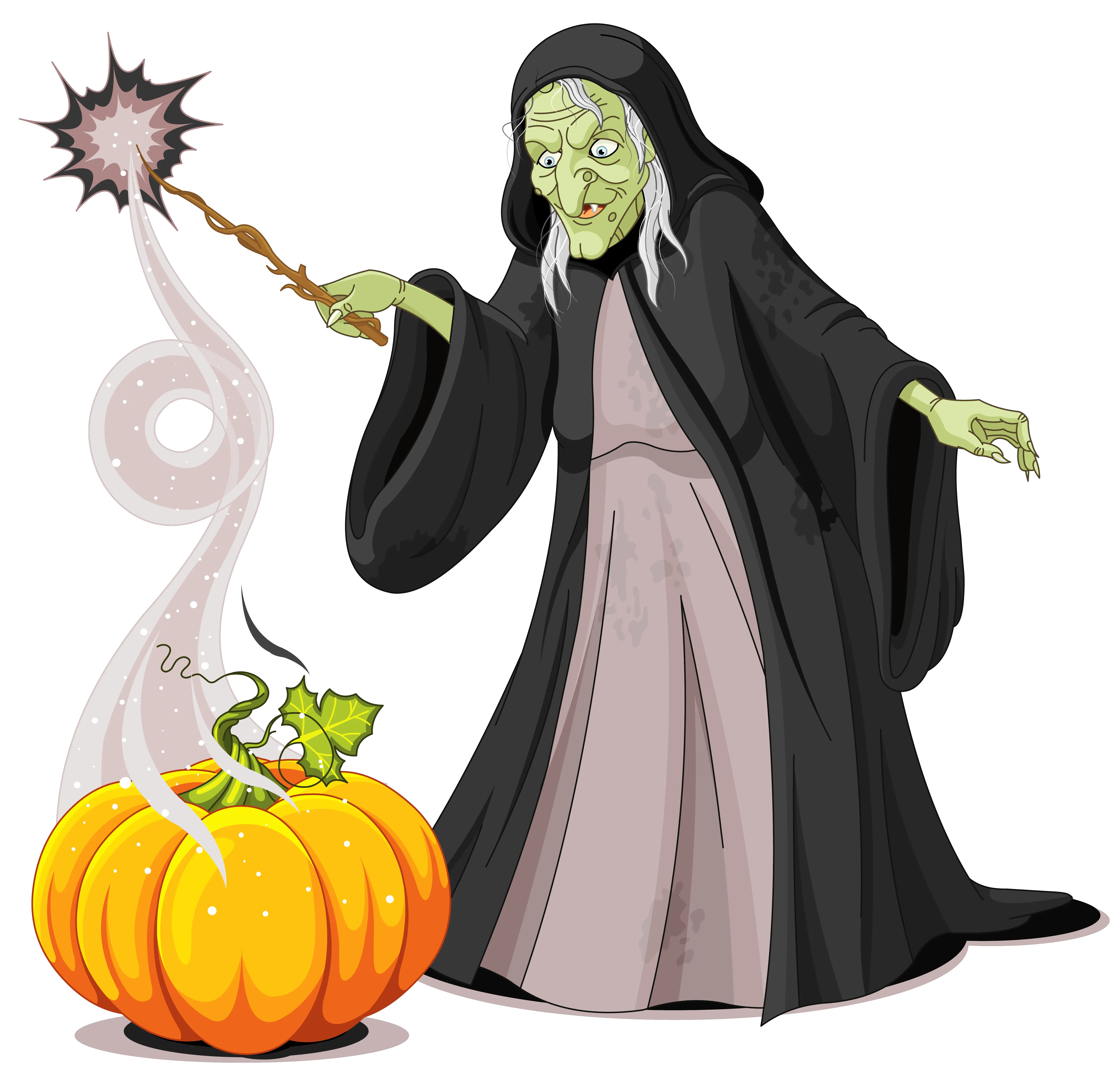  Clipart Halloween Creepy Witch Halloween Png Scary Pumpkin Png