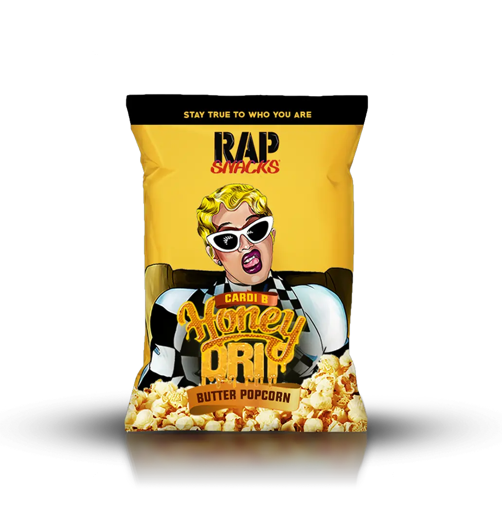  Cardi B Rap Snacks Cardi B Honey Drip Popcorn Cardi B Rap Snacks Png Cardi B Png