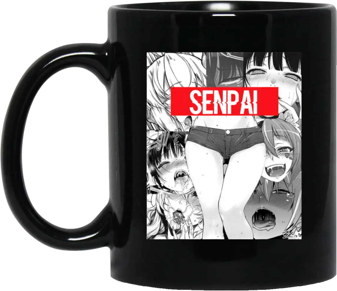  Senpai Ahegao Face Lewd Manga Anime Anime Merch Png Ahegao Face Png