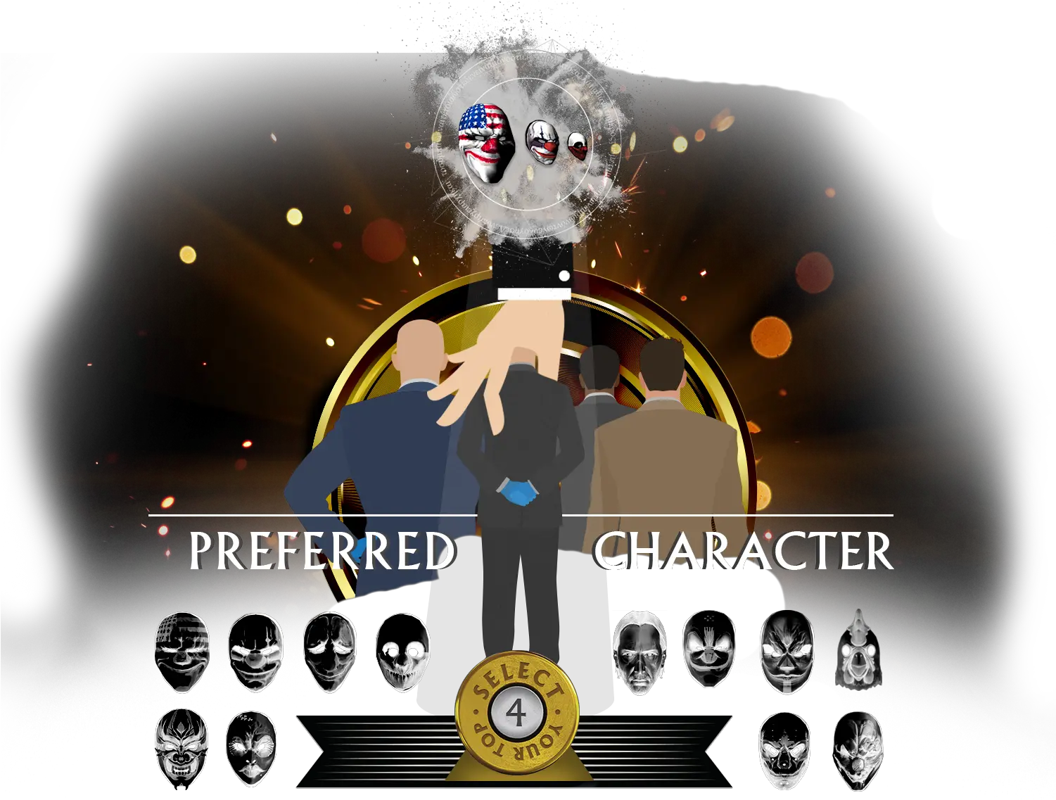  Payday 2 U2013 Preferred Character U0026 Le Castle Vania Itzdarkvoid João Bosco Parish Png Payday 2 Logo