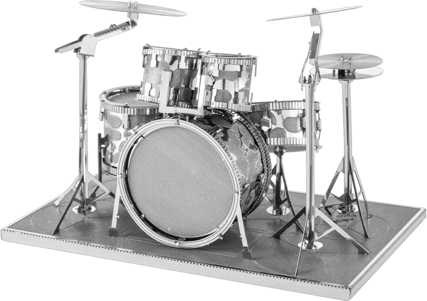  Metal Earth Metal Model Kits Drum Kit Png Drum Set Png