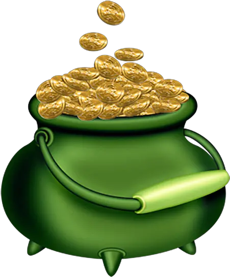  St Patricks Day Green Pot Of Gold Pot Of Gold Png Pot Of Gold Transparent