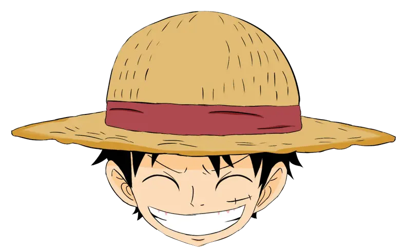  Luffy Hat Png Transparent Images Luffy Smiling Face Png Luffy Transparent