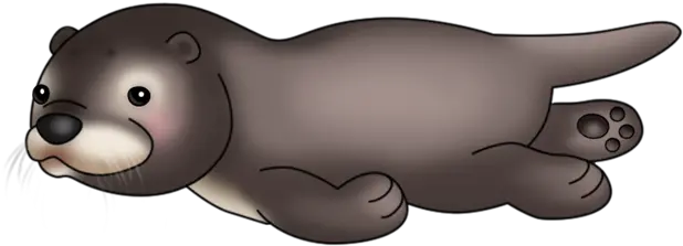  Download Baby Otter Otter Clipart Swimming Png Manatee Png
