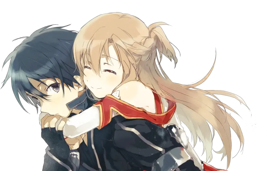  Anime Sword Art Online Kirito And Asuna Asuna And Kirito Cute Png Kirito Png