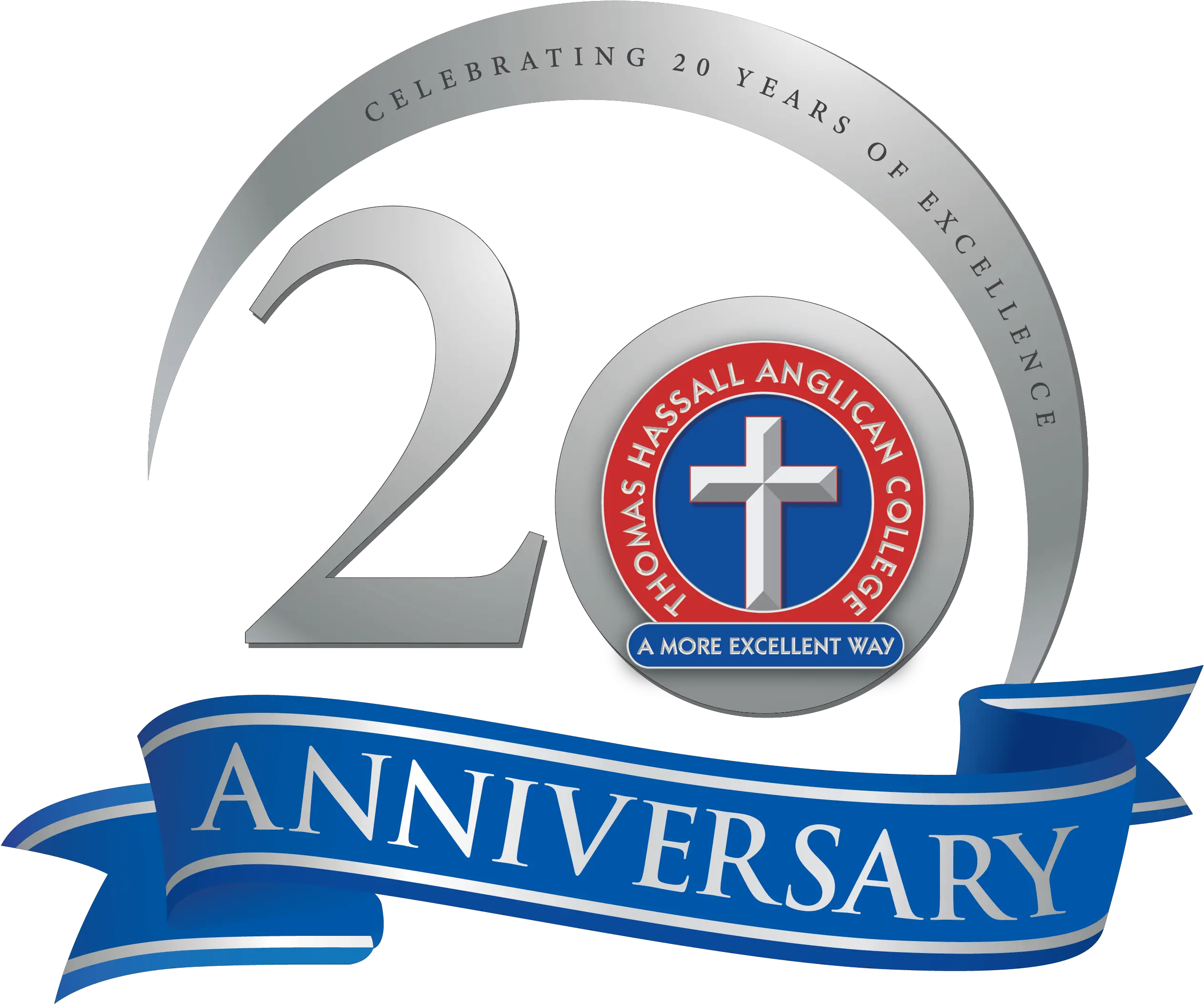  20th Anniversary Celebrations Thomas Hassall Anglican College Clip Art Png Anniversary Logo