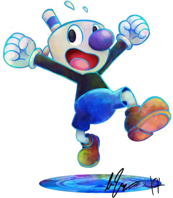  Download Hope Theres A Cuphead Version Mario And Luigi Dream Team Art Style Png Cuphead Png