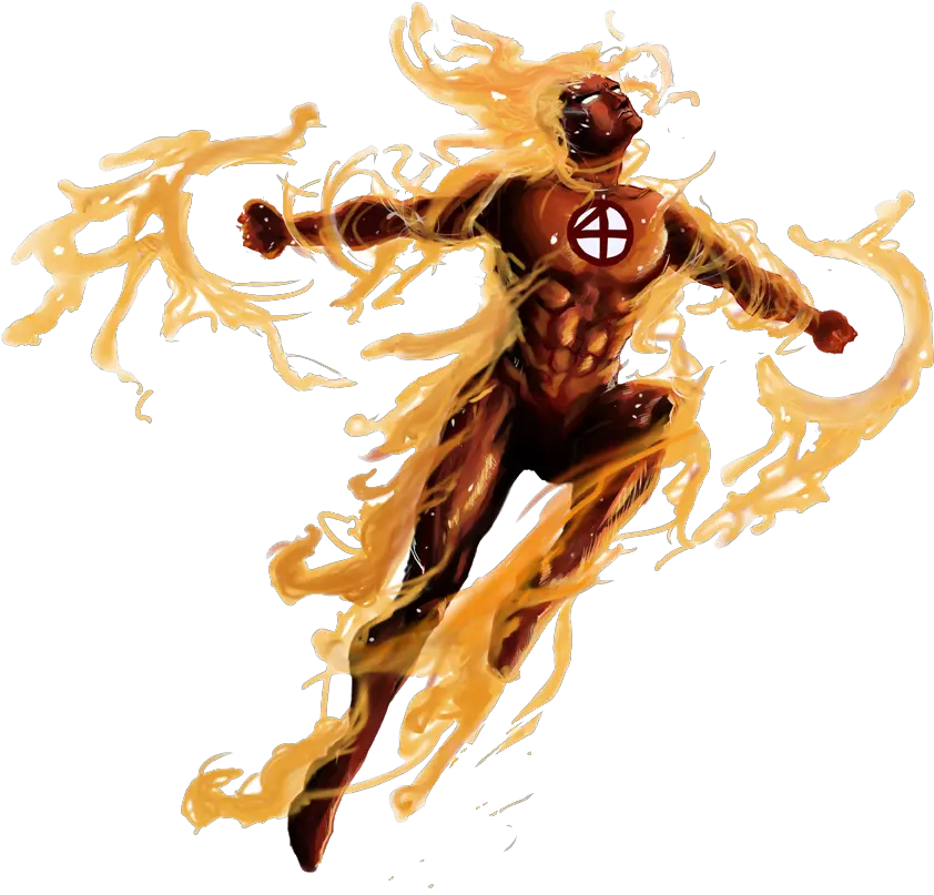  Download Human Torch Marvel Human Torch Png Torch Transparent Background