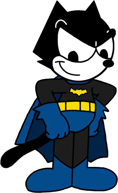  Felix The Cat Dressed As Batman Felix The Cat Batman Png Felix The Cat Png