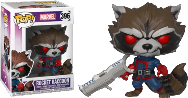  Classic Rocket Raccoon Funko Pop Png Marvel Rocket Funko Pop Rocket Raccoon Transparent