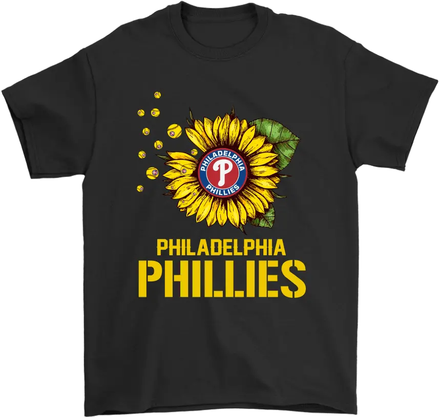  Philadelphia Phillies Sunflower Mlb Baseball Shirts Spongebob Birthday Shirt Png Phillies Logo Png