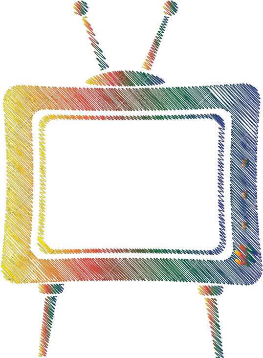  Retro Old Tv Colorful Icon Icons By Canva Clip Art Png Retro Tv Png