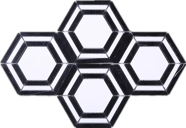  Black Png White Hexagon