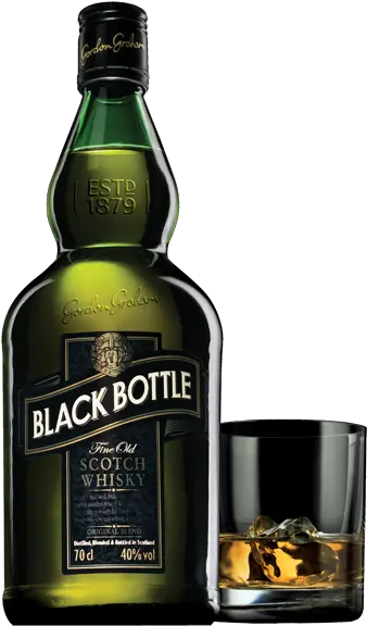  5 Year Old Blended Whisky Black Bottle Whisky Png Whiskey Png