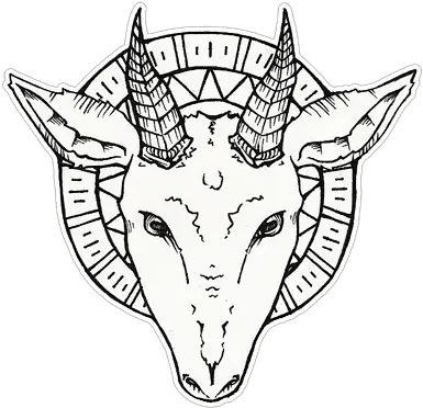  Head Tattoo Design Devil Goat Head Transparent Png Goat Head Png