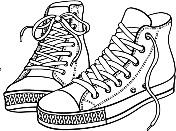  Coloring Shoes High Tops Png Png Shoes Transparent Shoes Clipart Png Shoe Transparent Background