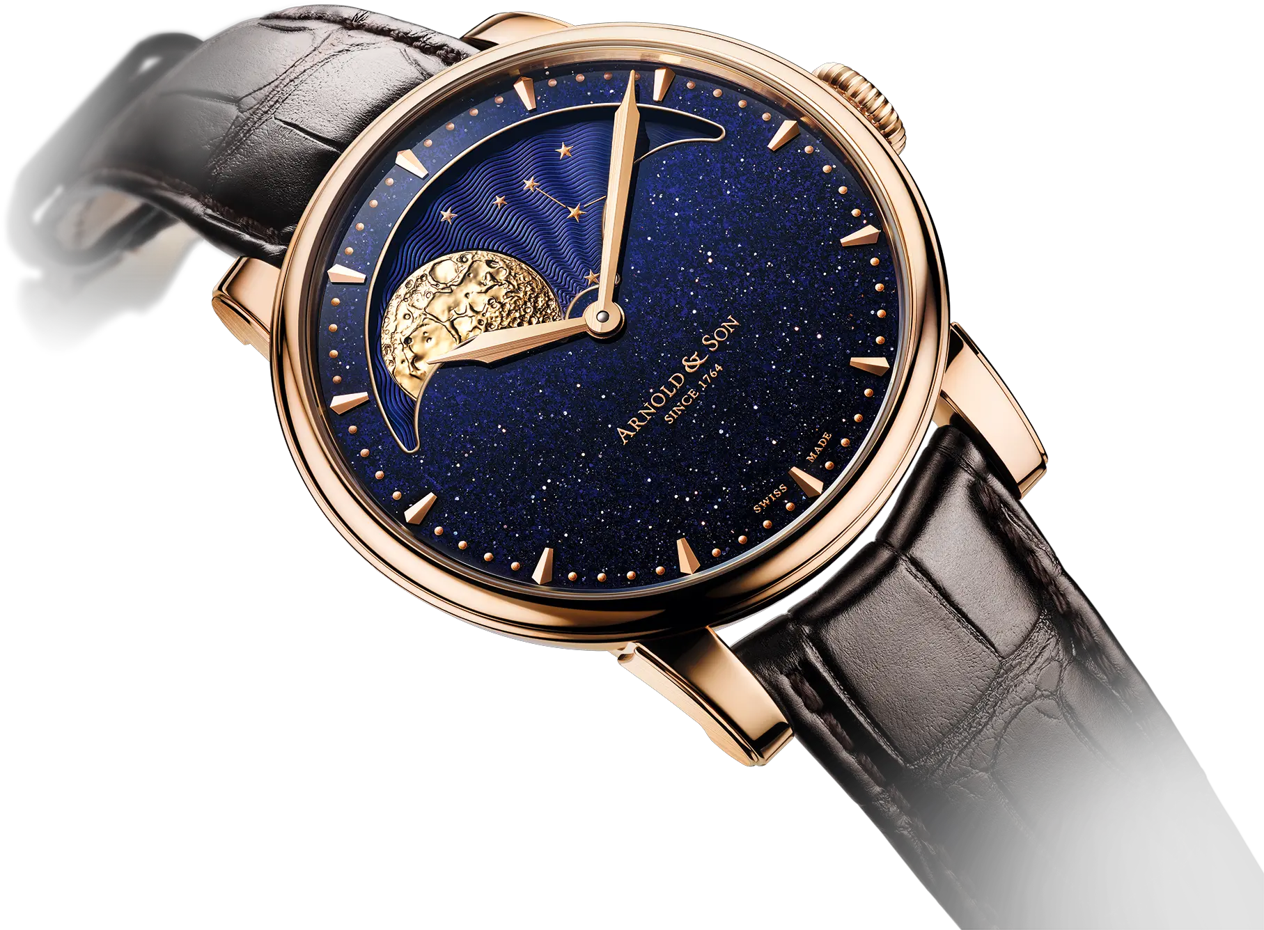  Baselworld 2019 Arnold U0026 Son Hm Perpetual Moon Aventurine Moon And Stars Watch Png Style Icon Arnold