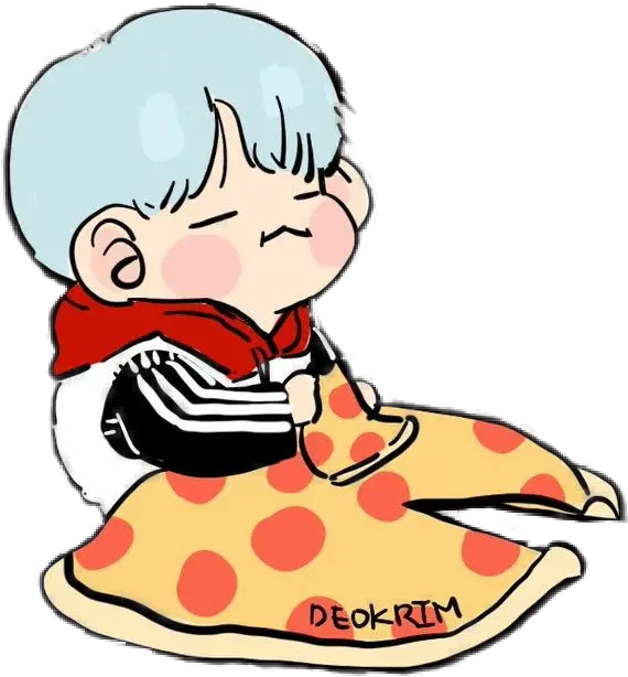  Pizza Bts Yoongi Chibi Kawaii Bagtansonyeondan Bts Min Yoongi Fanart Cute Png Min Yoongi Icon