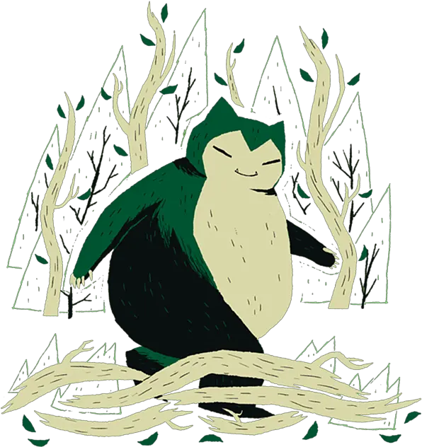  Snorlax Tapestry Illustration Png Snorlax Png