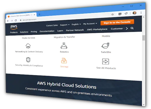  Amazon S3 Web Browser Access Vertical Png Aws Png