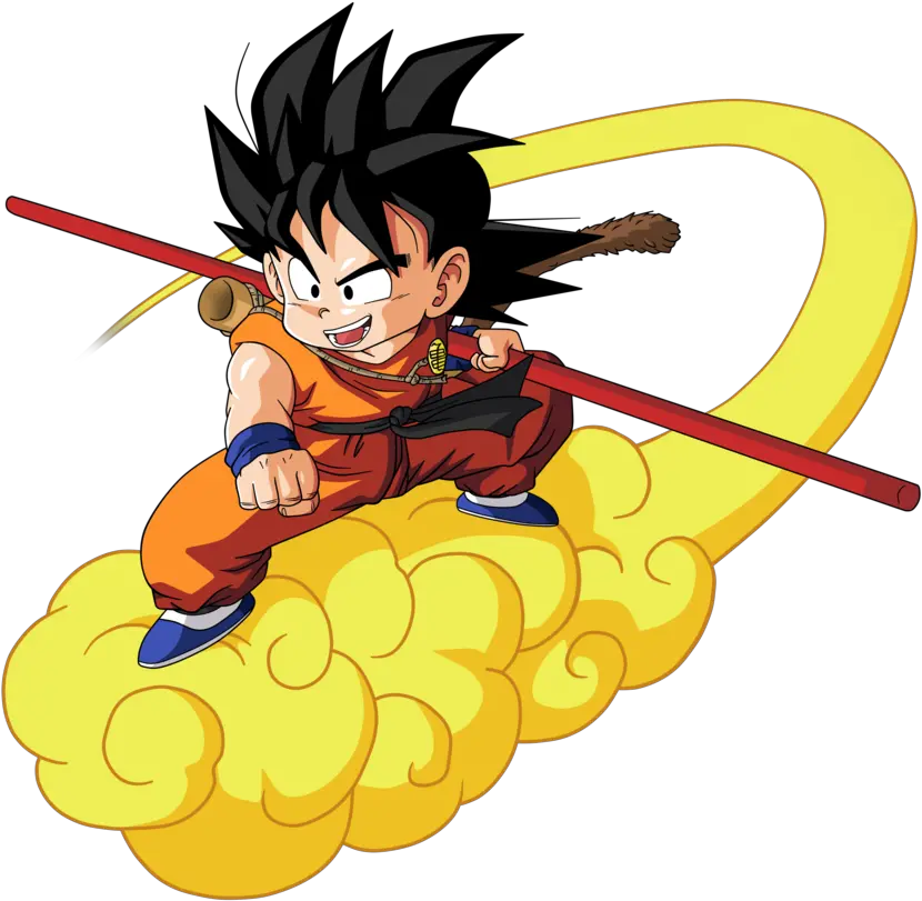  Nimbus Cloud Dbz Png Goku On Flying Nimbus Goku Png