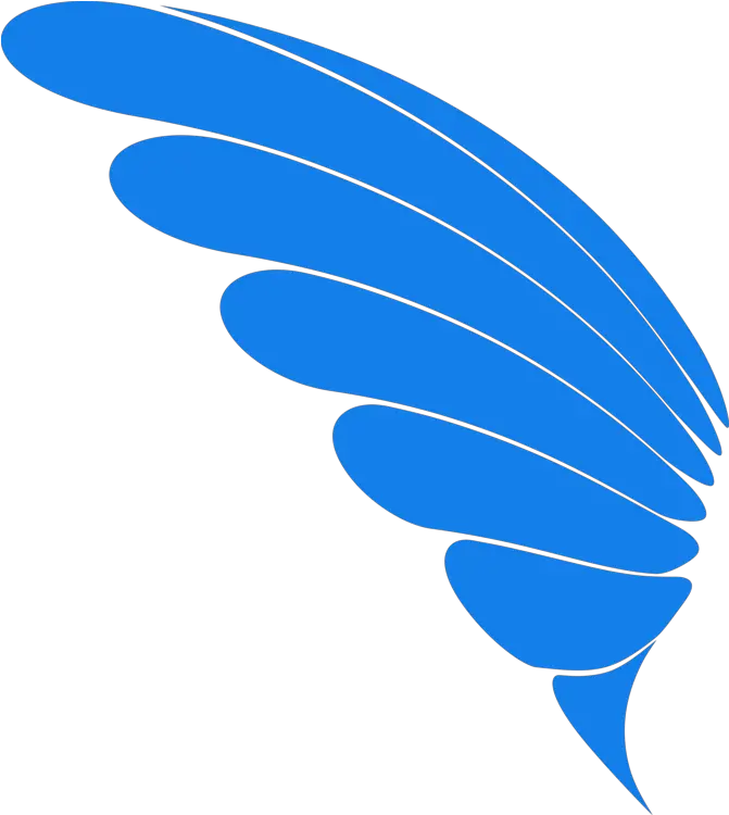  Blue Electric Feather Png Clipart Blue Wing Vector Png Feather Icon Vector