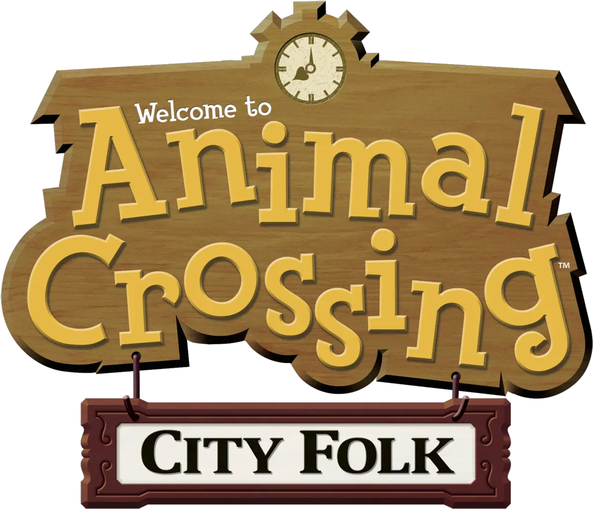  Animal Crossing City Folk Nookipedia The Animal Crossing Animal Crossing City Folk Logo Png Wii Sports Logo