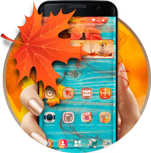  Autumn Plaid Theme 1110 Télécharger Apk Android Aptoide Smartphone Png Cm Browser Icon