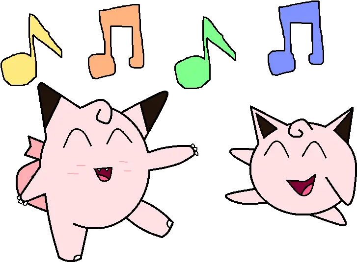  Classic Clefairy And Jigglypuff By Pikachufan60 Fur Happy Png Jigglypuff Transparent