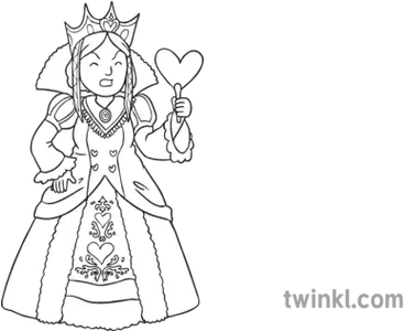  Queen Of Hearts Character Person Alice In Wonderland Story Black And White Story Characters Png Queen Of Hearts Card Png