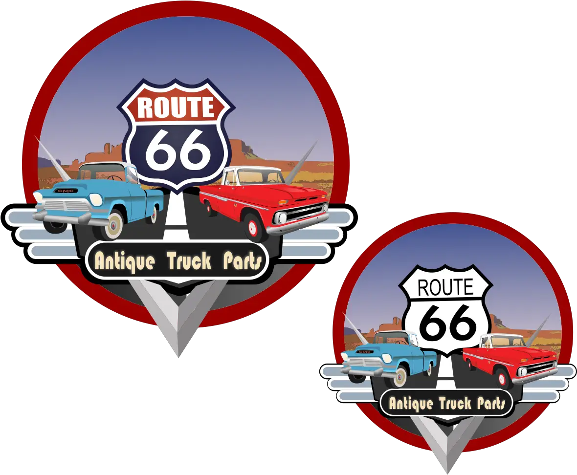  It Company Logo Design For Route 66 Automotive Decal Png Route 66 Logos