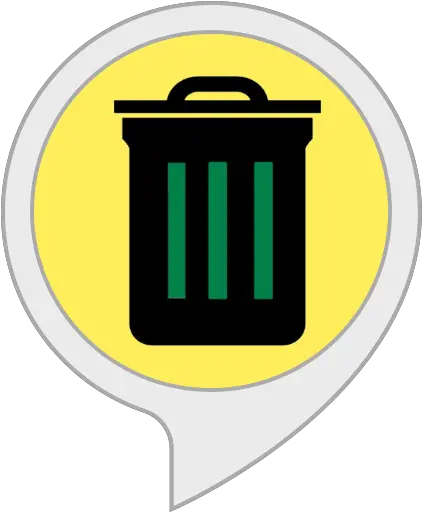  Amazoncom Bin Day Alexa Skills Waste Container Png Line App Icon Vector