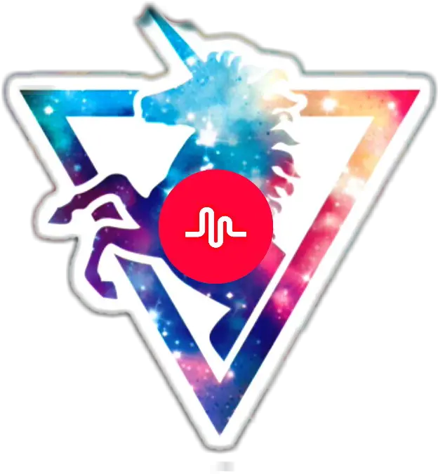  Unicorn In A Triangle Hd Png Download Unicorn Png Galaxy Musical Ly Png