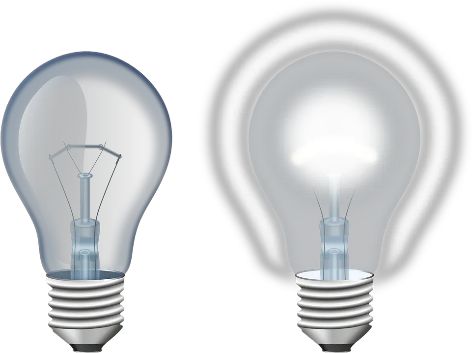  Light Bulb Electric Light Bulb On And Off Png Idea Light Bulb Png