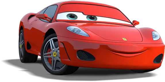  Red Car From The Movie Cars Ferrari Cars Disney Png Cars Png