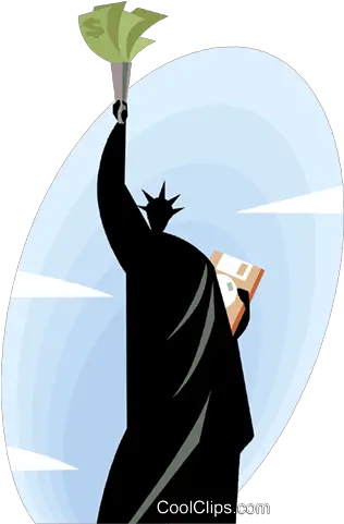  Download Statue Of Liberty With Cash In Her Fist Royalty Statue Of Liberty Holding Cash Png Statue Of Liberty Silhouette Png