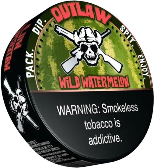  Outlaw Wild Watermelon Dip Tobacco Outlaw Wild Watermelon Png Dip Png