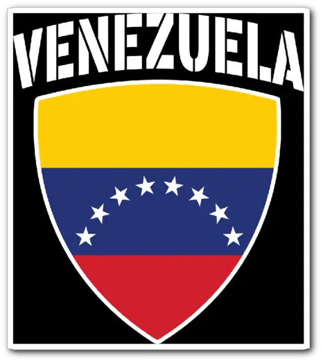  Venezuela Pride Vinyl Sticker Free Shipping Flag Of Venezuela Png Venezuela Flag Png