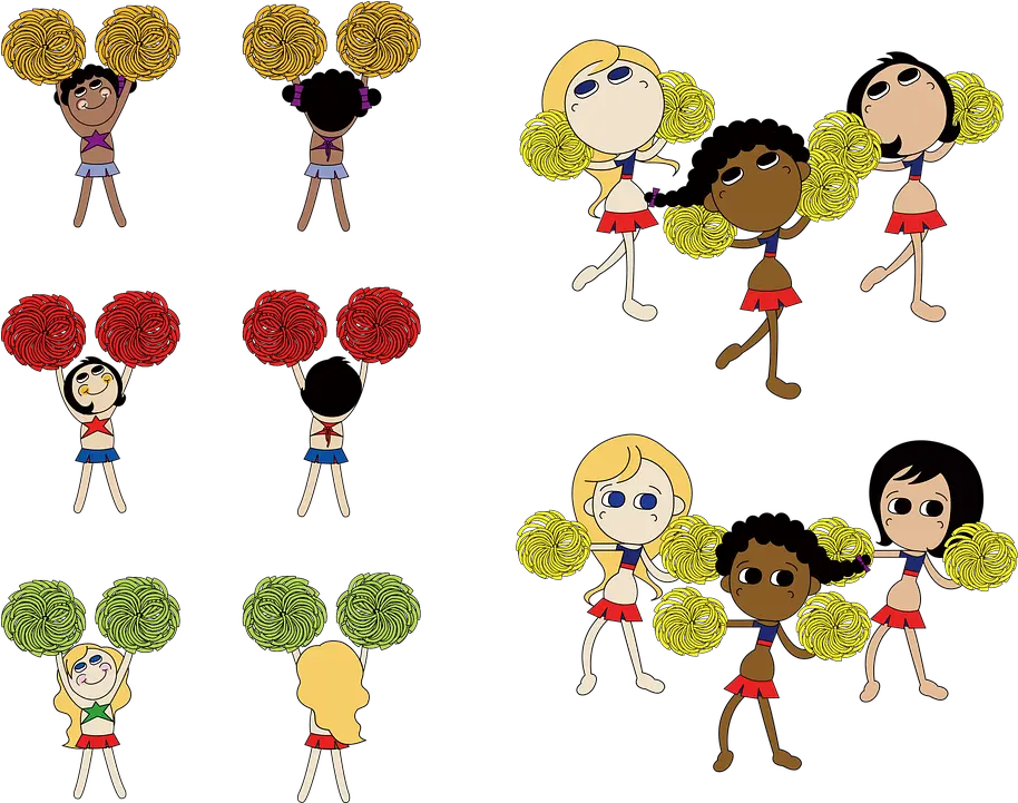  Cheerleader Dance Free Vector Graphic On Pixabay Estamos Na Torcida Por Voce Png Cheerleader Png