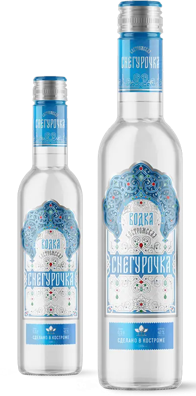  Vodka Snegurochka The Distillery Of Kostroma Png Vodka Transparent